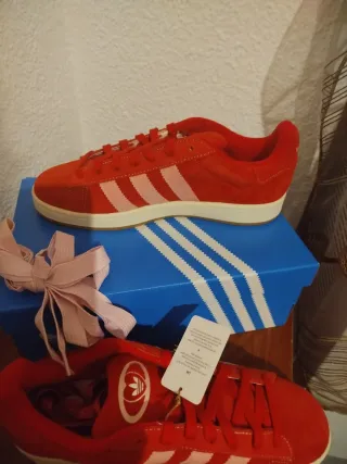 Zapatillas Adidas Campus Rojas Talla 45 1/3