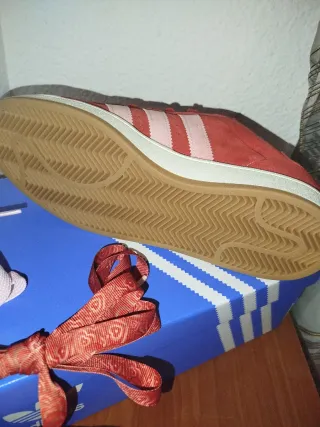 Zapatillas Adidas Campus Rojas Talla 45 1/3