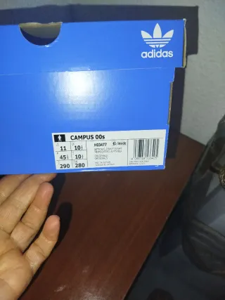 Zapatillas Adidas Campus Rojas Talla 45 1/3