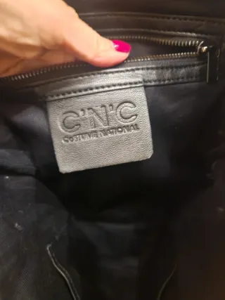 Borsa tote in pelle CCN nera
