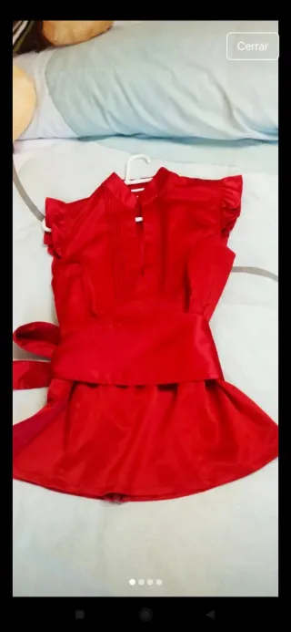 Blusa fiesta sin mangas Talla 40