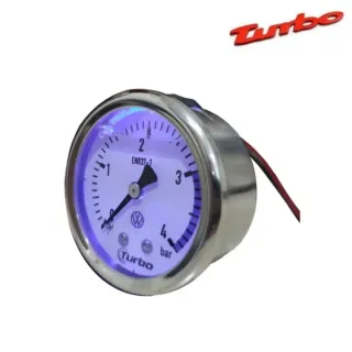 RELOJ 52MM LED Azul ESPECIAL VW TURBO 4bar NUEVO!!