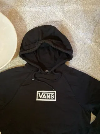 Sudadera Vans Negra Blanca Y2K