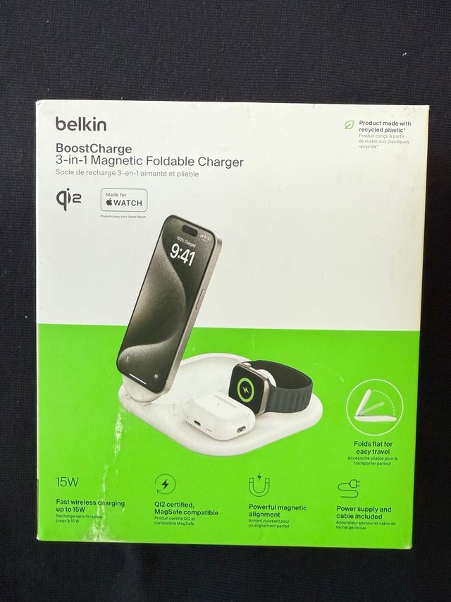 Caricatore magnetico Belkin 3 in 1