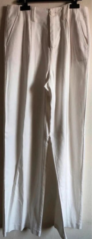 Pantalón Blanco Stradivarius Talla 38