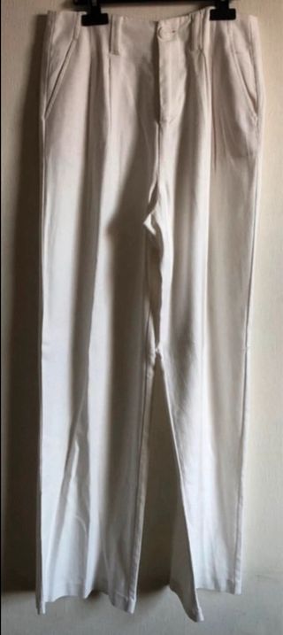 Pantalón Blanco Stradivarius Talla 38