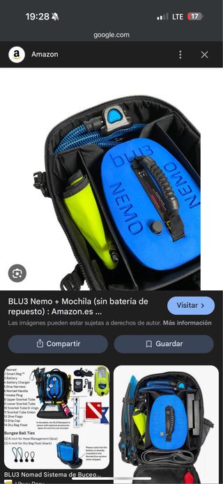 Blu3 Nemo Sistema de Buceo + Mochila