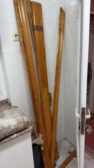 Puerta blindada madera