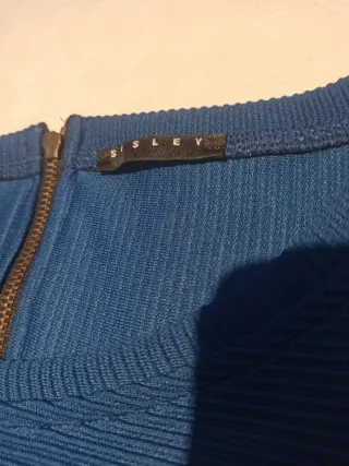 Maglia Sisley bicolore blu e nera