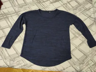 Camiseta manga larga azul talla 46