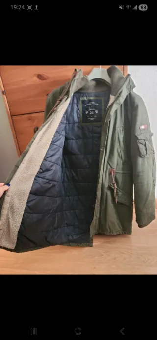 Parka verde Lefties