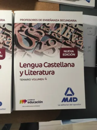 TEMARIO Oposiciones Lengua y Literatura