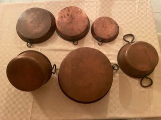 Set Antiche Pentole Rame Puro 100%
