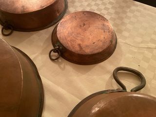 Set Antiche Pentole Rame Puro 100%