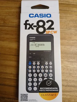 Calculadora Casio fx-82 SP CW negra
