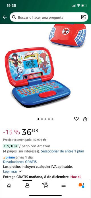 Computer educativo Vtech Spidey