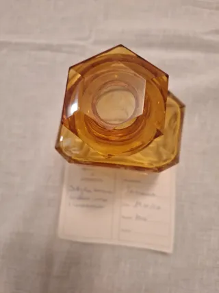 Bottiglia profumo cristallo inciso cervo