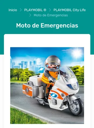 Playmobil Moto de Emergencia 70051