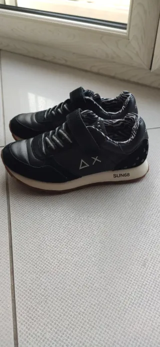 Sneakers SUN68 nere bambina n.33, chiusura velcro