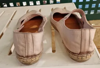 Alpargatas Bailarinas TSP Piel Rosa