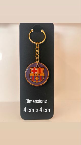 Portachiavi FC Barcelona in resina