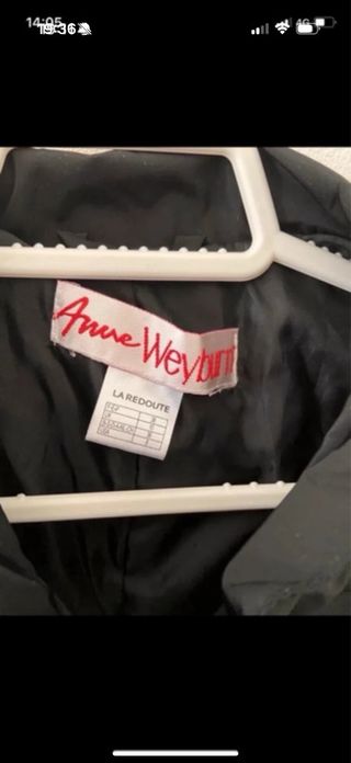 Chaqueta parka impermeable negra