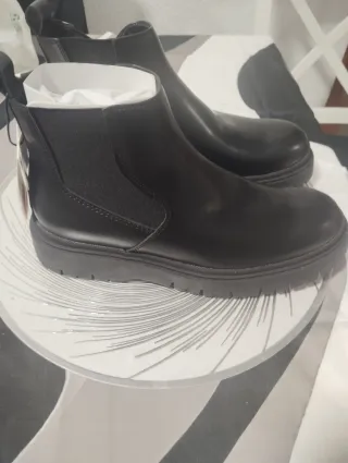 Botas Chelsea Zara Hombre Negras