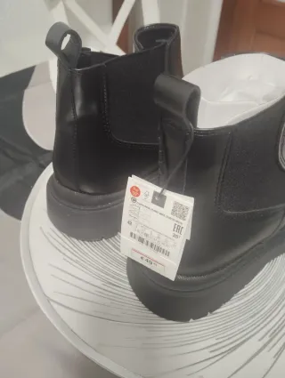 Botas Chelsea Zara Hombre Negras