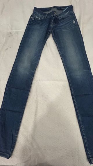 Guess Jeans Azul Talla 25 tiro bajo