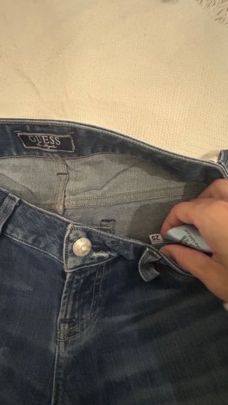 Guess Jeans Azul Talla 25 tiro bajo