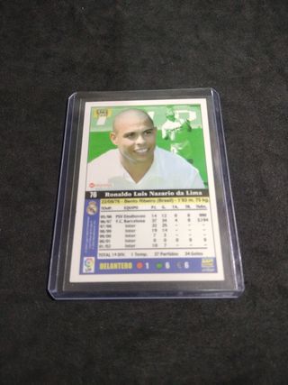Cromo Ronaldo Nazario Real Madrid Rookie