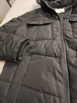 Chaqueta de invierno negra hombre