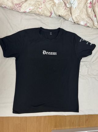 Camiseta negra Dream Talla XL