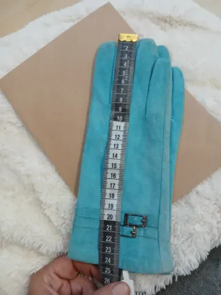 Guantes de piel nuevos diseño hebillas