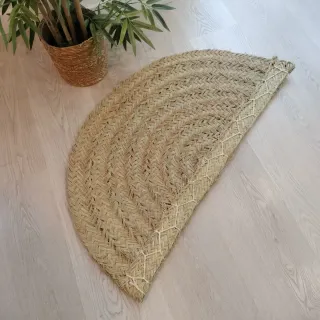 Alfombra Media Luna Esparto Natural Estilo Boho
