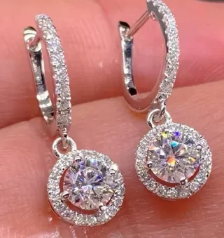 Pendientes Plata Aro Circonitas
