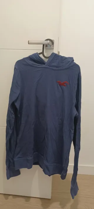 Sudadera Hollister Azul con Logo