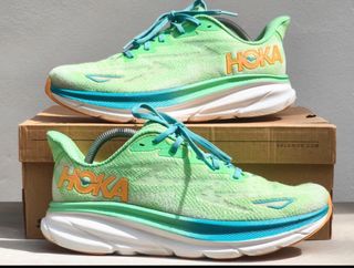 Hoka Clifton 9 Verde/Azul