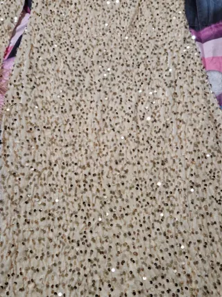 Vestito donna paillettes monospalla