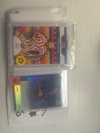 Lote 2 cromos Memphis Depay y Ferran Torres