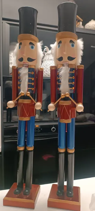 Pareja Cascanueces Tambor 75cm