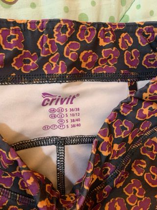 Leggings Crivit Taglia S Fantasia Floreale