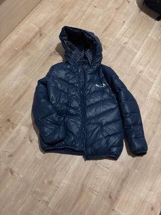 Plumífero niña azul con capucha de14-16 años