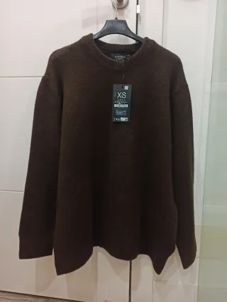 Jersey punto Stradivarius marrón Talla XS