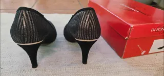 Zapatos DI FONTANA Negros y dorados