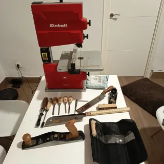 Lote maderas para guitarra y herramientas