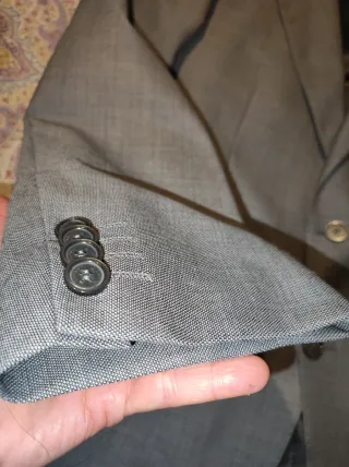 Chaqueta de traje gris