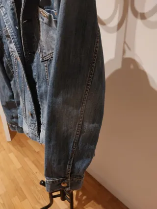 Giacca uomo in denim blu taglia L