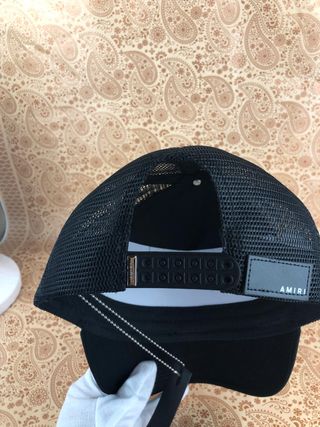 Gorra Amiri MA Negra y Blanca