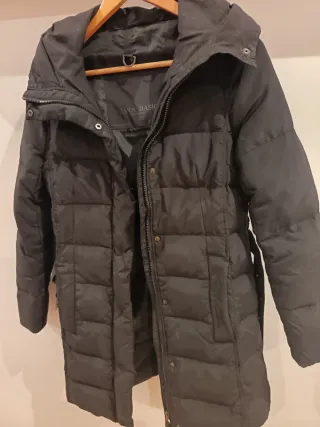 Abrigo Zara Negro Mujer